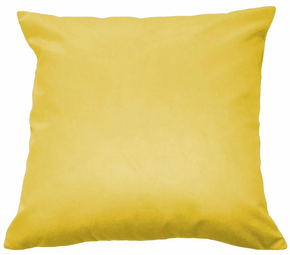 Almofada Decorativa 50x50 Tecido Suede Amarelo