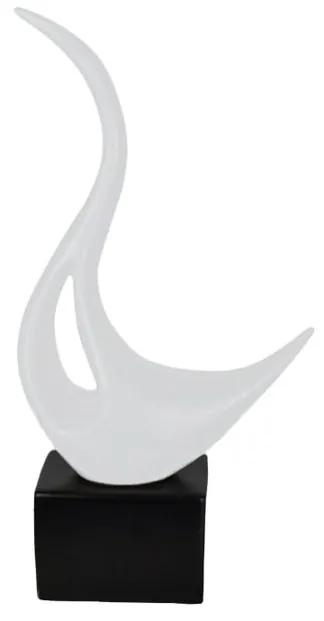 Escultura Cisne Negro Pequeno Branco - NT 44699
