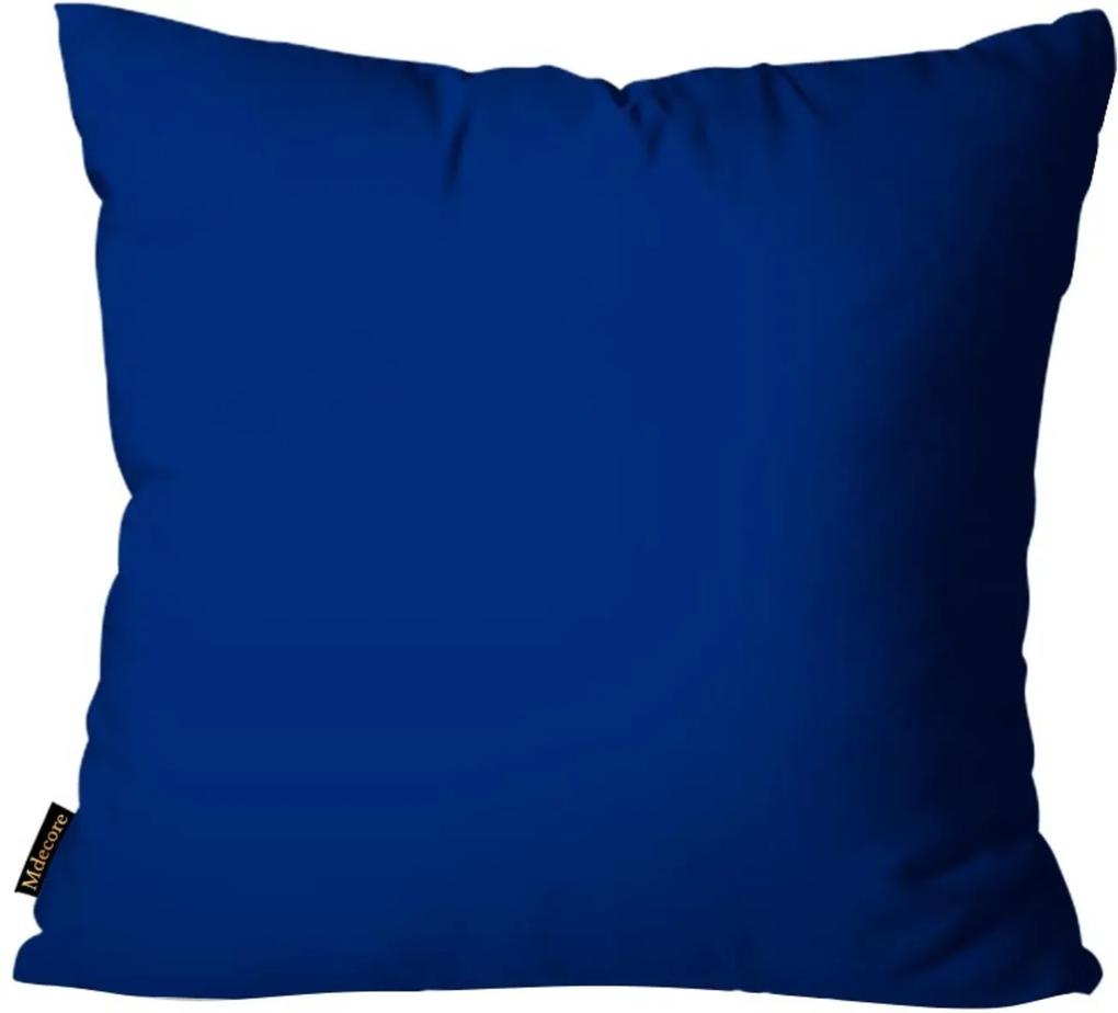 Capa para Almofada Premium Cetim Mdecore Lisa Azul Marinho 45x45cm