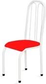 Cadeira Alta 0.112 Anatômica Branco/Vermelho - Marcheli