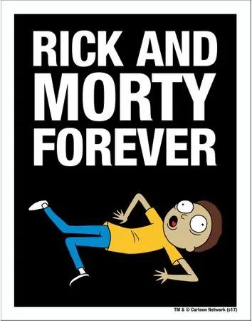 Placa Rick And Morty Forever