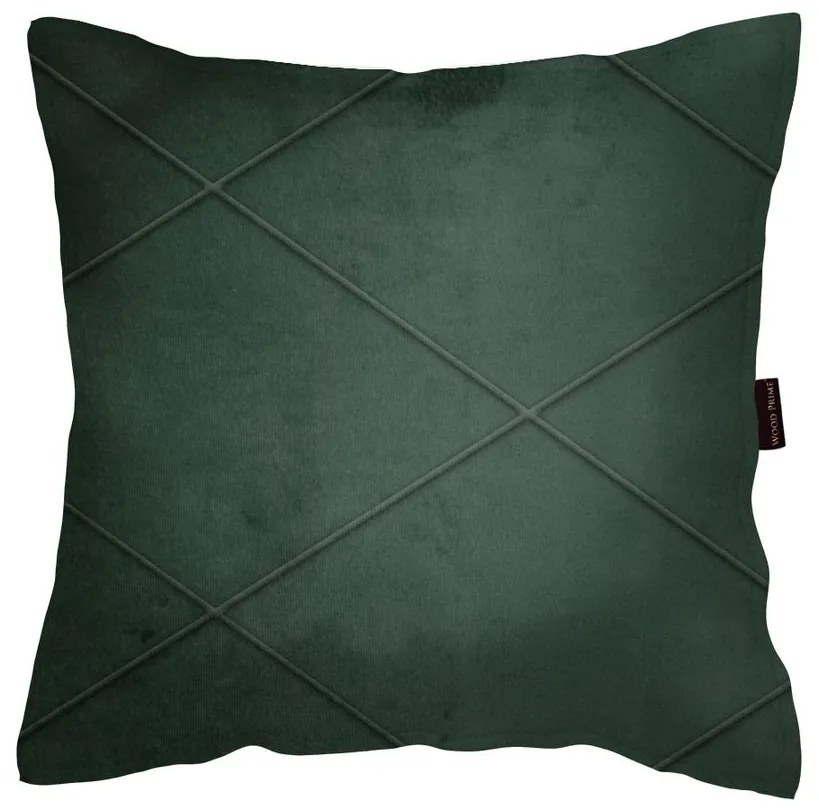 Almofada Decorativa 45x45 Veludo Mosaico Verde - Wood Prime 33335