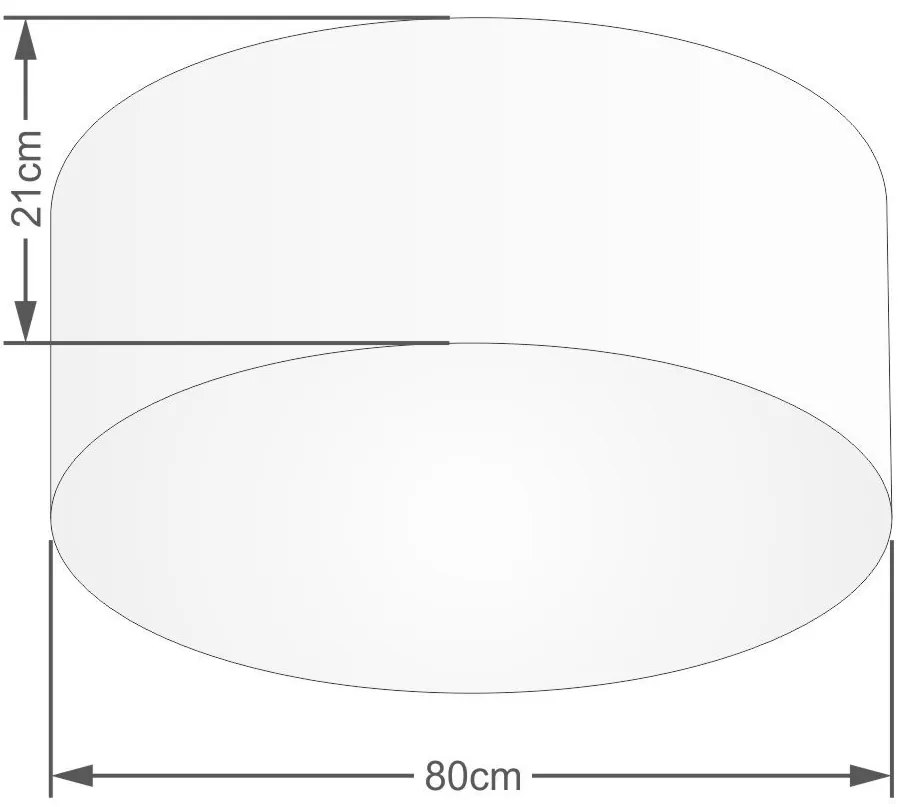 Plafon Para Sala de Estar Cilíndrico SE-3055 Cúpula Cor Rústico Bege