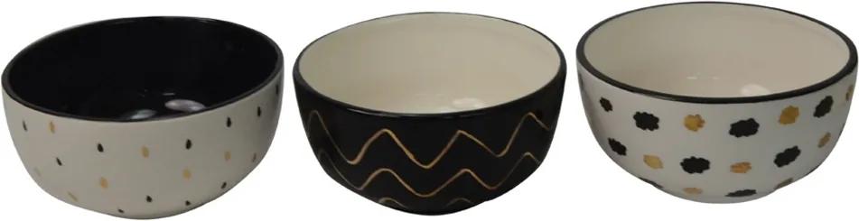 conjunto de bowls cerâmica 14cm 3pçs ilunato BTCLN0044