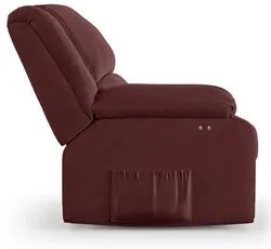 Poltrona do Papai Reclinável Pietra Power Touch Massagem FH9 Veludo Vi