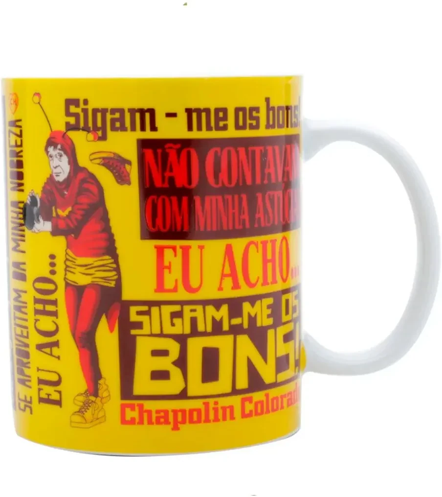 Caneca Demon Slayer Personagens - Interior E Alça Amarelo