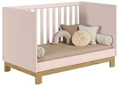 Berço Americano Mini Cama Slim Q Encanto Rosa - Qmovi