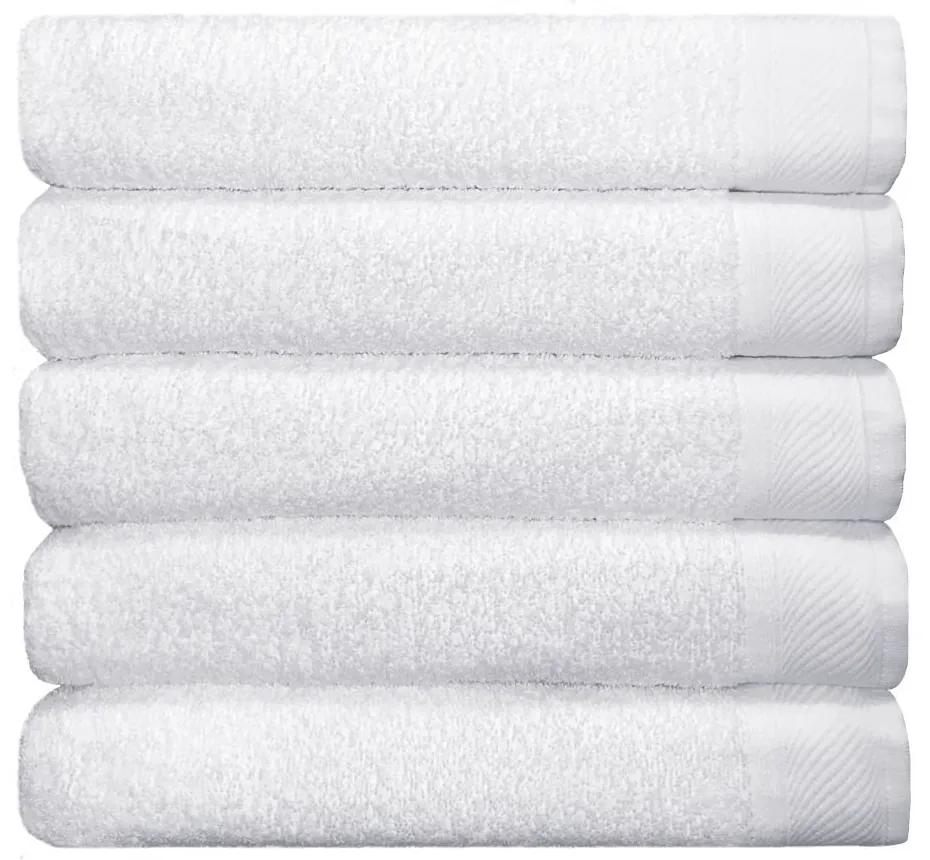Toalha de banho Eleganz jogo com 5 toalhas de banho - Branca  Branca