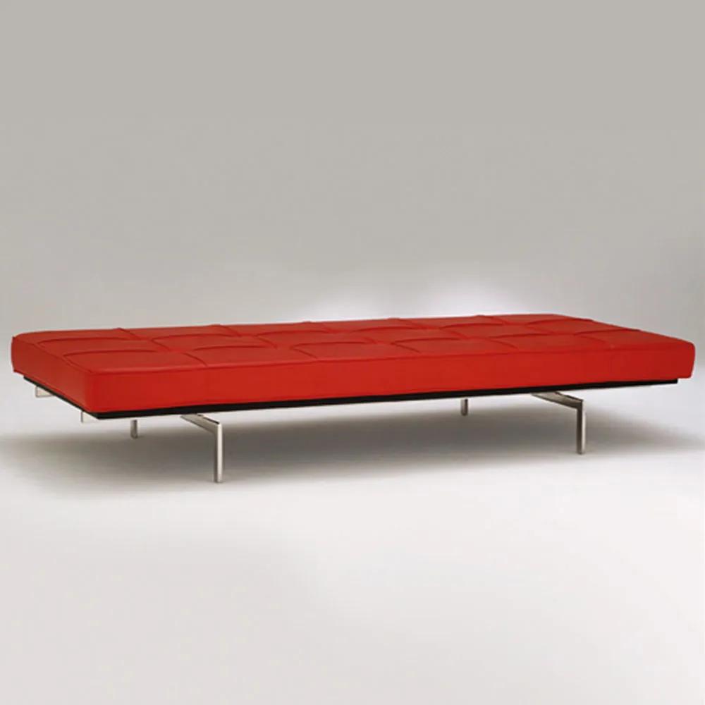 Couch PK80 Estofado Aço Inox Clássica Design by Poul Kjaerholm