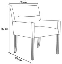 Kit 2 Poltronas Decorativas Base Madeira Angel Veludo C-292 Uva - Domi