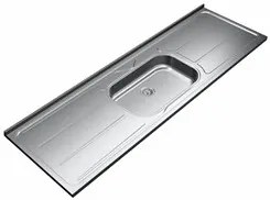 Pia de Cozinha com Cuba 180cm e Válvula Aço Inox - Ghel Plus