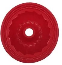 Forma de Silicone Redonda com Furo Vermelha NDI