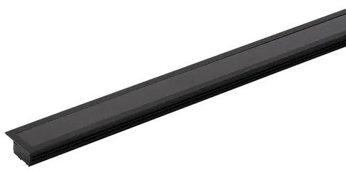 Perfil Embutir Led 2m 37w 24v 2700k Preto