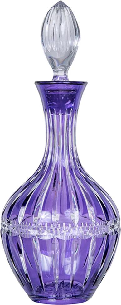 Licoreira de cristal Lodz de 1 litro – Violeta