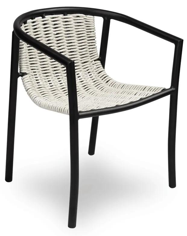 Cadeira Bonanza Área Externa Trama Corda Náutica Estrutura Alumínio Eco Friendly Design Scaburi