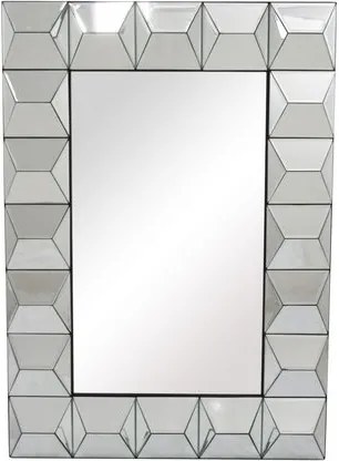 Espelho Decorativo Estilo Veneziano Moderno - 104x74x74cm