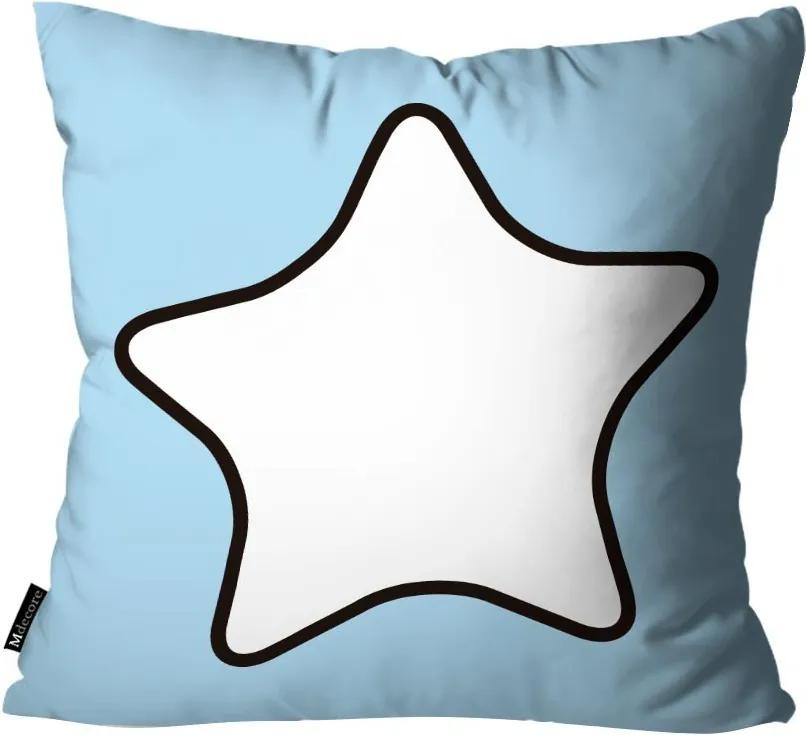 Capa para Almofada Infantil Estrela Azul45x45cm