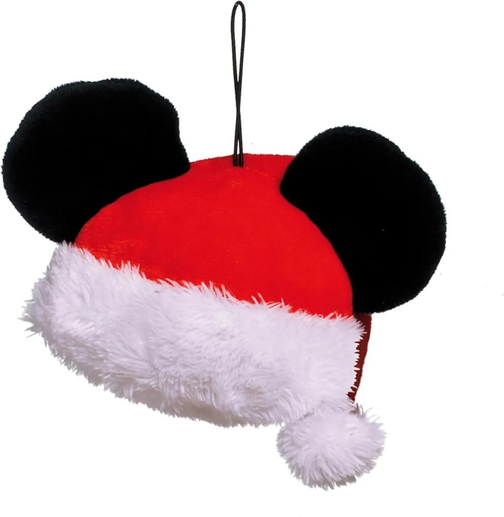 Enfeite Árvore Natal Para Pendurar Gorro Mickey Noel 10cm