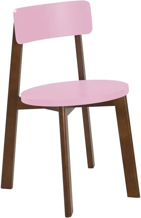 Cadeiras para Cozinha Lina 75 cm 941 Cacau/Rosa Cristal - Maxima