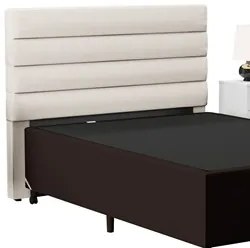 Cabeceira com Base para Cama Box Casal 138x188cm Hit ID5 Corano Marrom