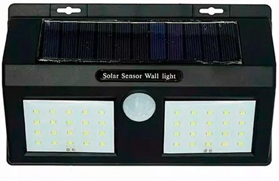 Luminária Lâmpada Solar 40 LEDs com Sensor de Presença Thata Esportes