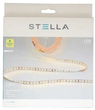 Fita De Led 12W Por Metro 12V 5M Irc80 Evo - LED BRANCO QUENTE (2700K)