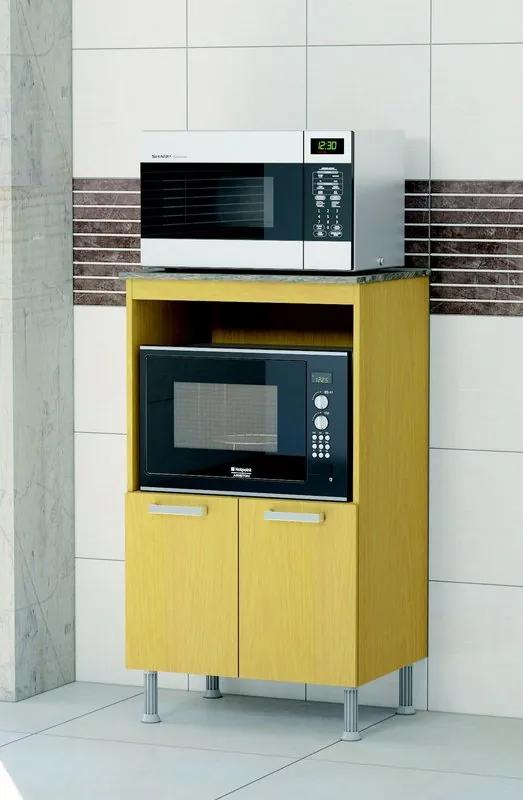 Balcão para cozinha espaço para  forno e Micro-ondas Indekes  2 Portas