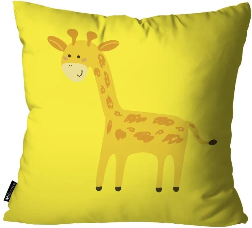 Capa para Almofada Infantil Girafa Amarelo55x55cm
