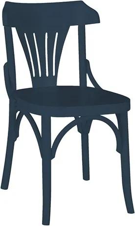Cadeira Merione em Madeira Maciça - Azul Marinho