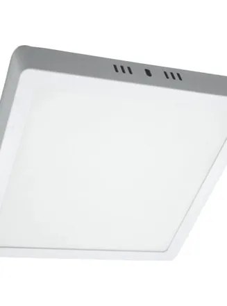 Plafon Led Sobrepor Quadrado Branco 24w 110 6500k