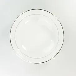 Saladeira 24 Cm Porcelana Schmidt - Dec. Renda Branca - Branco