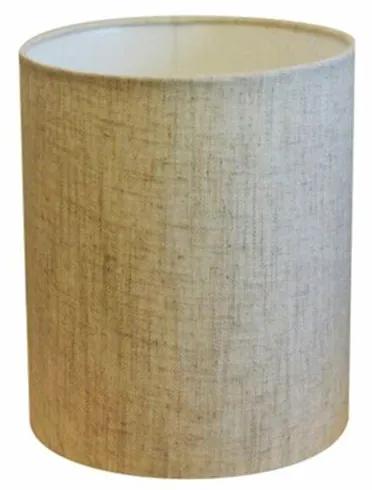 Cúpula abajur cilíndrica cp-7001 Ø13x15cm - rustico bege