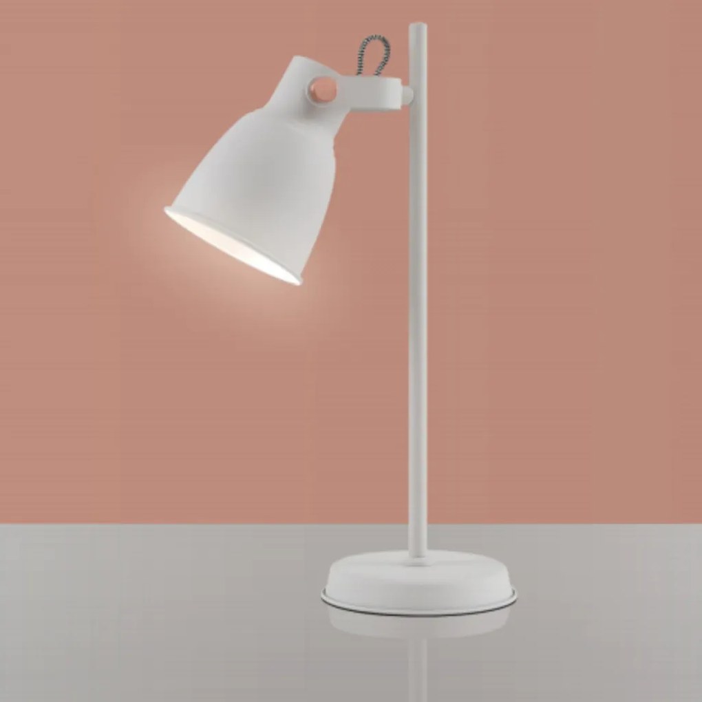 Luminaria Pixar Ø15X29X46Cm Metal Branco 1Xe27 |Opus Dn 37509 (Branco)