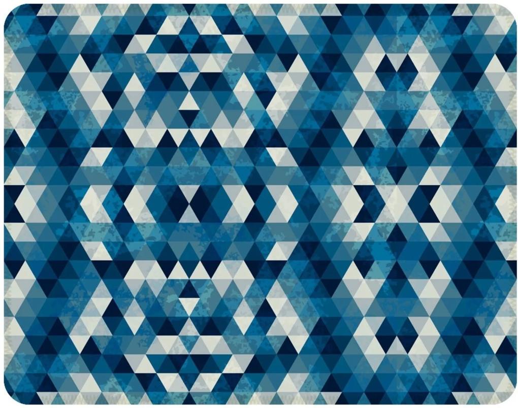 Tapete Love Decor Sala Wevans Geométrico Azul Único