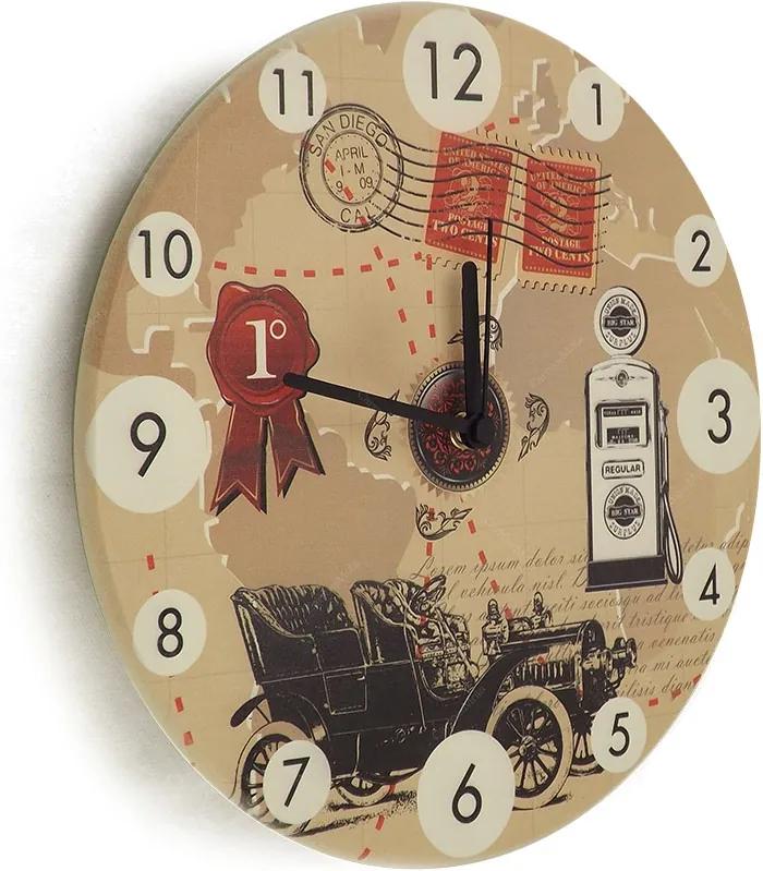 Relógio de Parede Calhambeque em Madeira MDF - 28 cm