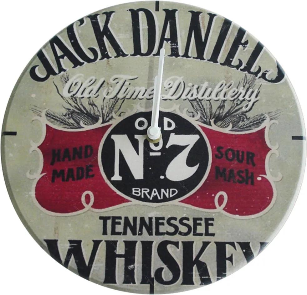 Relógio de Parede Jack Daniels Tennessee Whisky em Madeira MDF