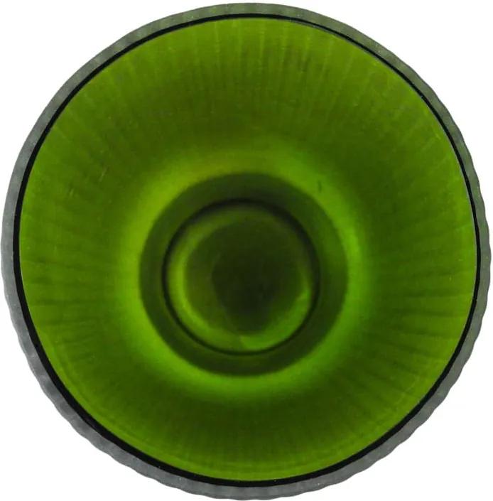 Vaso Decorativo em Vidro na Cor Verde - 10x9cm
