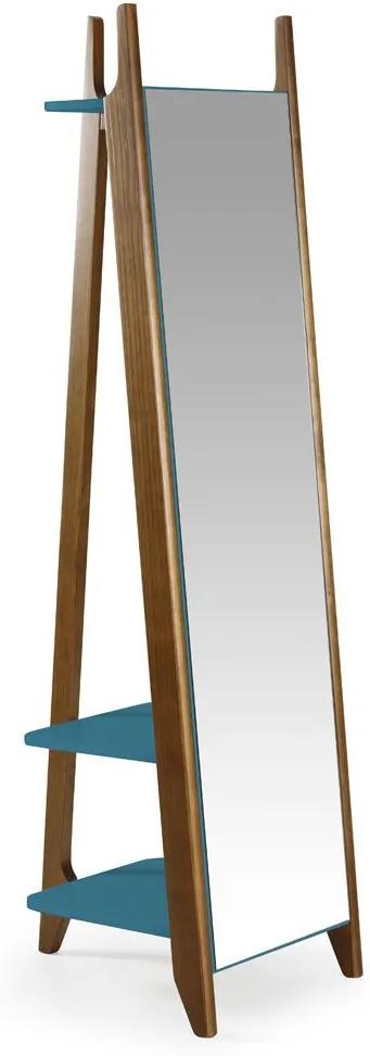 Espelho Stoka 169,5 Cm 988 Nogal/Azul - Maxima