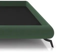 Cama King Base Box 193x203cm Pés de Ferro Cold P02 Veludo Verde - Mpoz