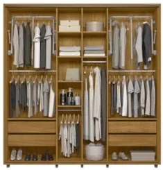 Guarda Roupa Casal 230cm Com 2 Portas Verbena Opala/Cumaru Z10 - Mpoze