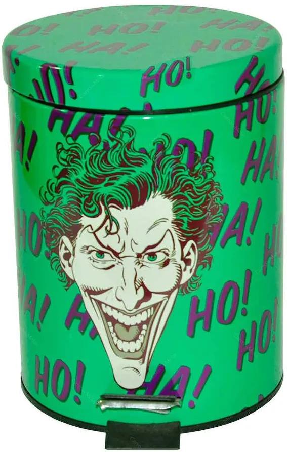 Lixeira DC Comics Joker HAHAHA Verde em Metal - 5 Litros - Urban