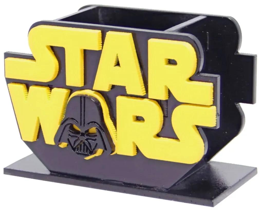 Porta Lápis Caneta E Acessórios Geek Star Wars Darth Vader 10x10cm