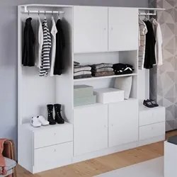 Guarda Roupa Casal 4 Portas 4 Gavetas Closet A05 Branco - Mpozenato