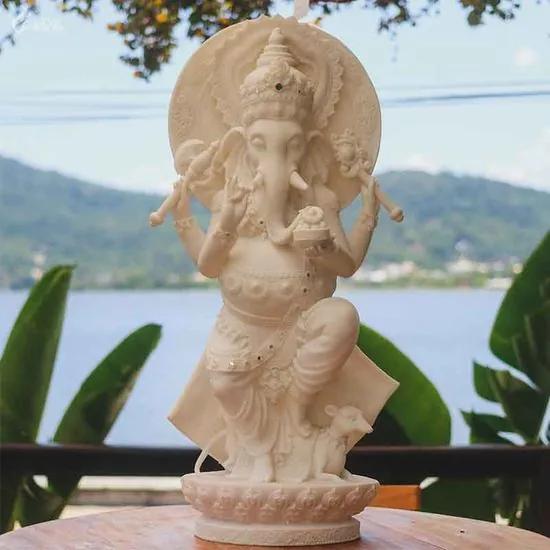 Escultura Lord Ganesha em Resina 72cm