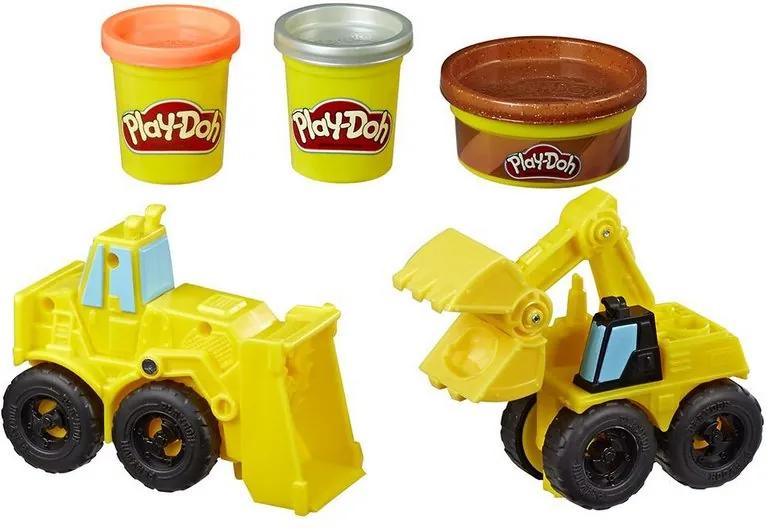 Conjunto Play-Doh Wheels - Escavadeira e Carregadeira - Hasbro