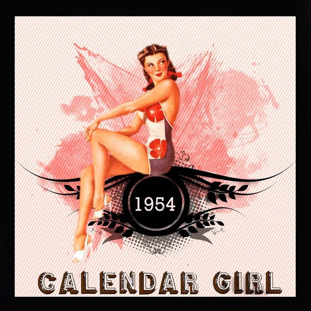 Quadro Pin Up Decorativo Calendar Girl 40x40cm