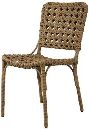 Cadeira Bell Assento em Fibra Sintetica cor Madeira com Base Aluminio - 44538 - Sun House