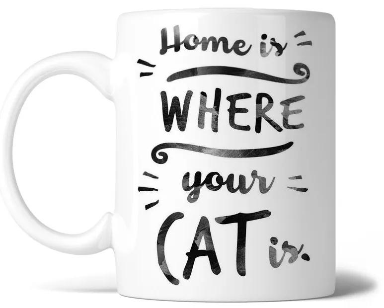 Caneca Where your cat is