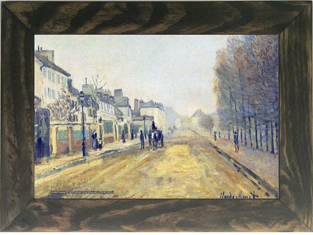 Quadro Decorativo A4 The Boulevard Heloise in Argenteuil - Claude Monet Cosi Dimora