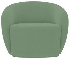 Poltrona para Sala de Estar Orgânica Kit com 2 Garbin K04 Bouclê Verde